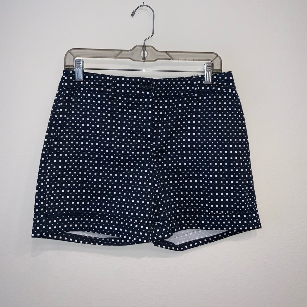 Navy with white shorts